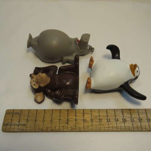 Lot of 3 Macdonalds toys - Madagascar movie