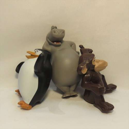 Lot of 3 Macdonalds toys - Madagascar movie