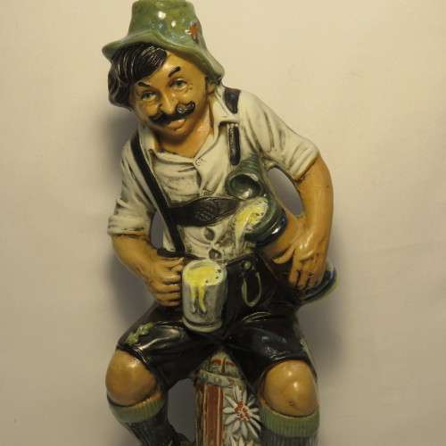 Vintage Luxardo Cherry Liqueur German man decanter - With contents - Not to be consumed