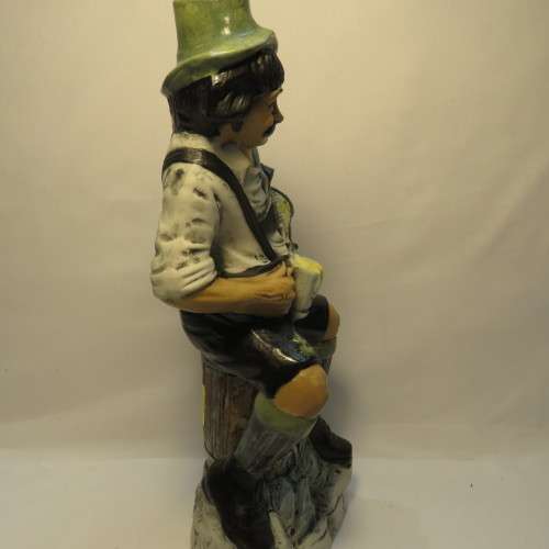 Vintage Luxardo Cherry Liqueur German man decanter - With contents - Not to be consumed