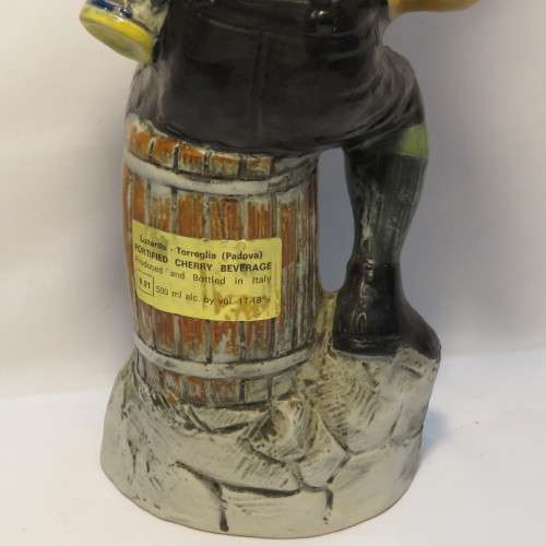 Vintage Luxardo Cherry Liqueur German man decanter - With contents - Not to be consumed