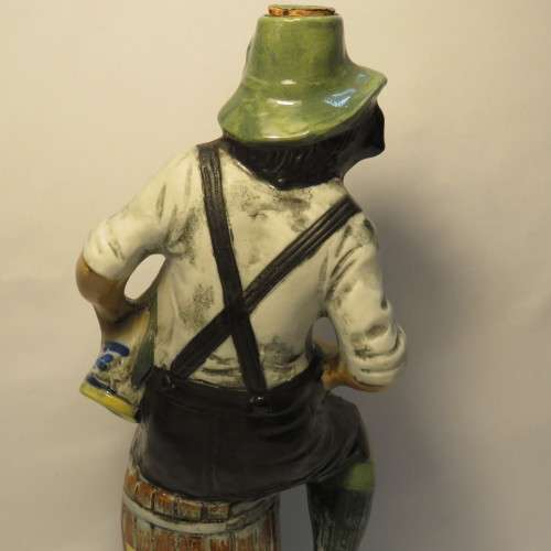 Vintage Luxardo Cherry Liqueur German man decanter - With contents - Not to be consumed