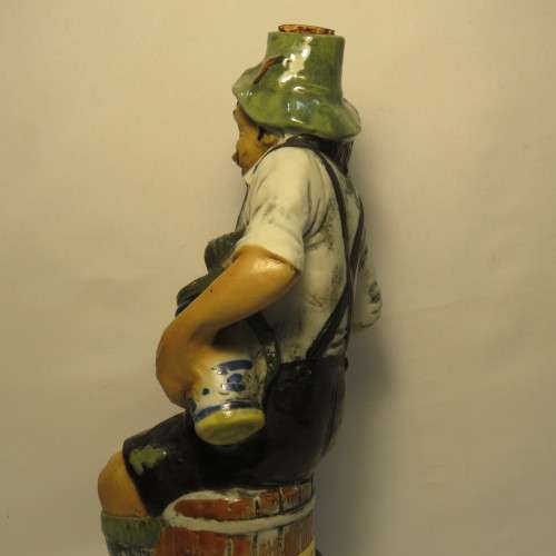 Vintage Luxardo Cherry Liqueur German man decanter - With contents - Not to be consumed