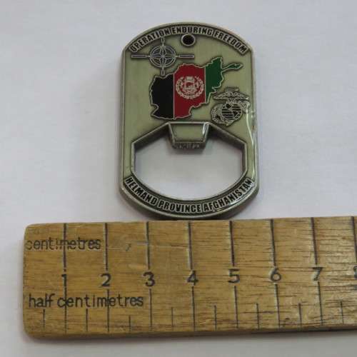 US 1st Marine Logistics group -2012-2013 - Operation Enduring Freedom bottle opener