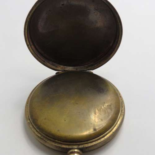 Antique Elgin goldplated pocketwatch for spares - Not working - No glass