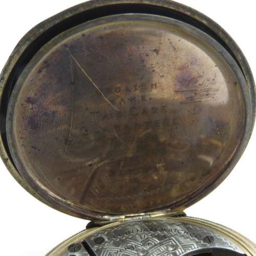 Antique Elgin goldplated pocketwatch for spares - Not working - No glass