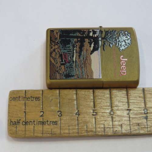 JEEP brass Zippo in tin - Dated 1998