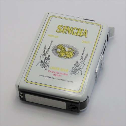 Singha Beer cigarette dispenser, lighter combo