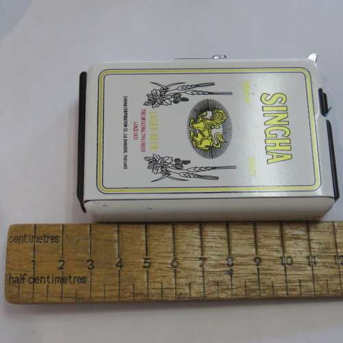 Singha Beer cigarette dispenser, lighter combo