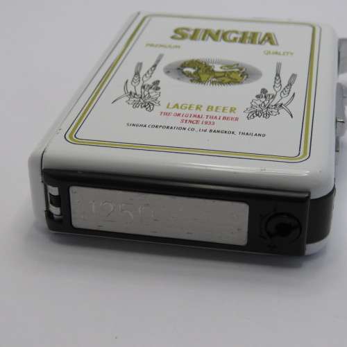 Singha Beer cigarette dispenser, lighter combo