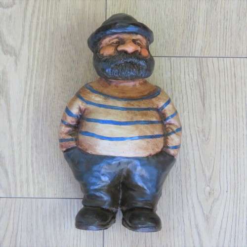 Vintage Captain Haddock look-alike porcelain figurine