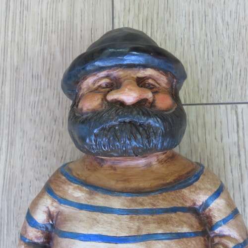 Vintage Captain Haddock look-alike porcelain figurine