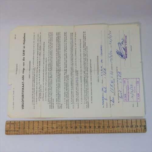 Lot of SADF kit issue documents of FJAM van Wyngaard