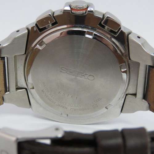Seiko Alarm Chronograph Quartz mens watch - 7T62-0GW0 - Excellent working condition