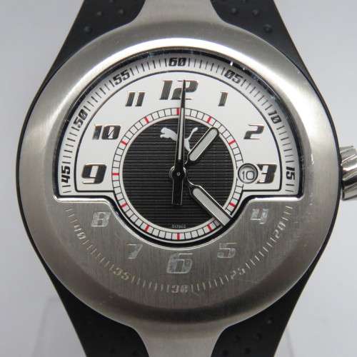 Puma Piston Quartz mens watch with white dial
