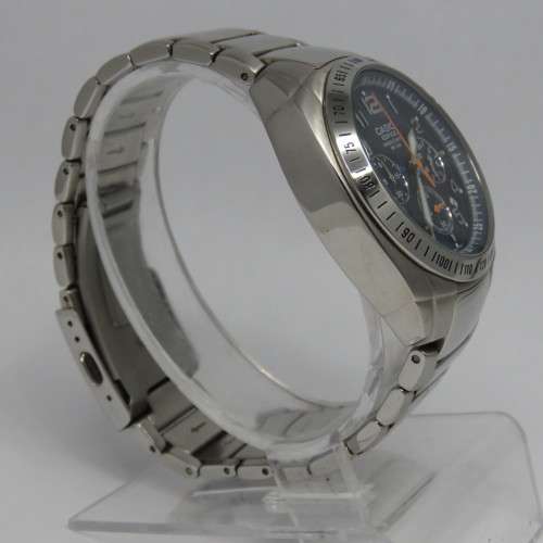 Casio Edifice Chronograph EF-502 mens quartz watch with blue dial