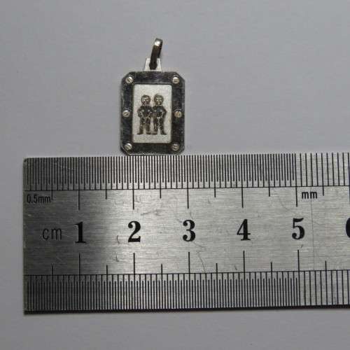 Zodiac sterling silver pendant - Gemini - 1,5 g