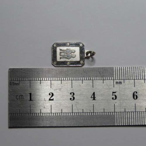Zodiac sterling silver pendant - Gemini - 1,5 g