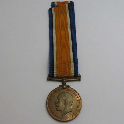 Rare WW1 Bronze War medal issued to 2Q435 Pte. I. Lekarapa of SA Native Labour Corps