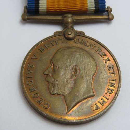 Rare WW1 Bronze War medal issued to 2Q435 Pte. I. Lekarapa of SA Native Labour Corps