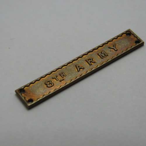 WW2 8th Army medals clasp