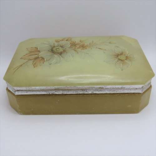 Vintage Italian Alabaster jewellery box - Circa 1950