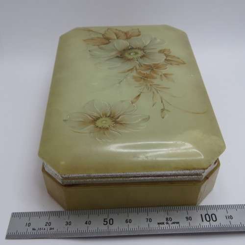 Vintage Italian Alabaster jewellery box - Circa 1950