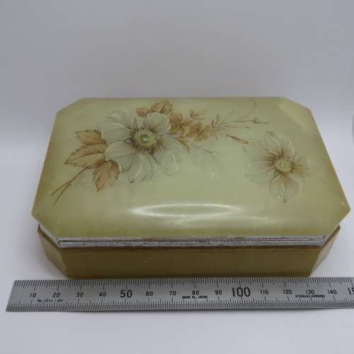 Vintage Italian Alabaster jewellery box - Circa 1950