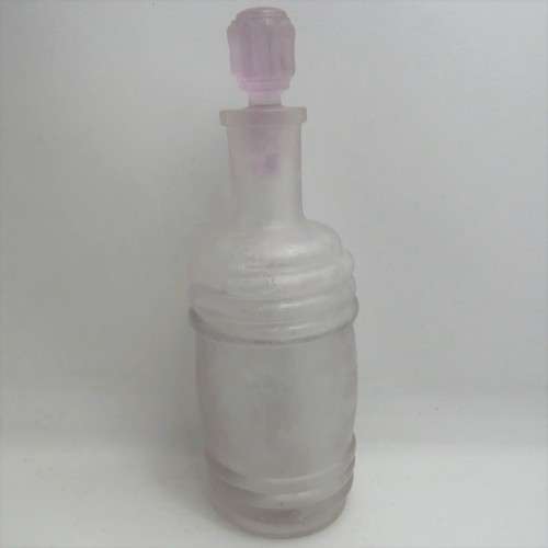 Antique glass perfume bottle with stopper - Luce`s