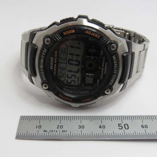 Casio Illuminator world time digital quartz watch