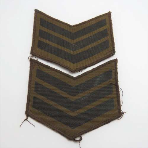 Pair of SA Army Sergeant rank stripes
