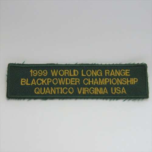 1999 World Long Range Blackpowder Championship badge