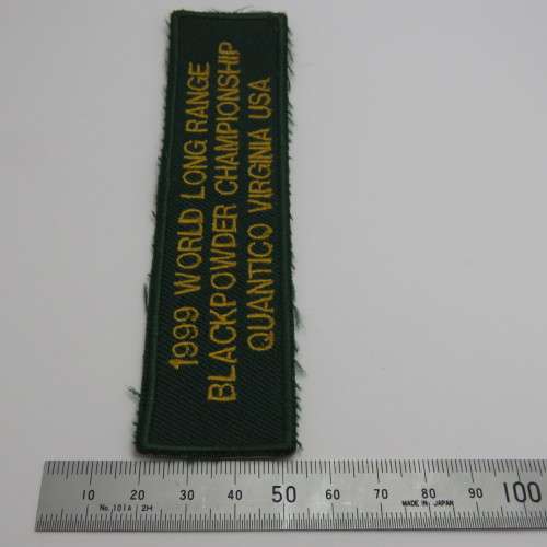 1999 World Long Range Blackpowder Championship badge