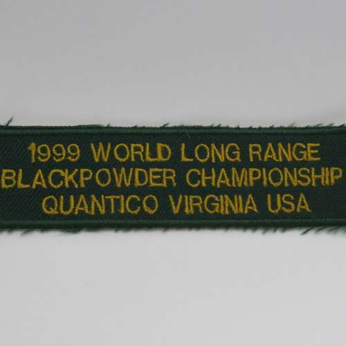 1999 World Long Range Blackpowder Championship badge
