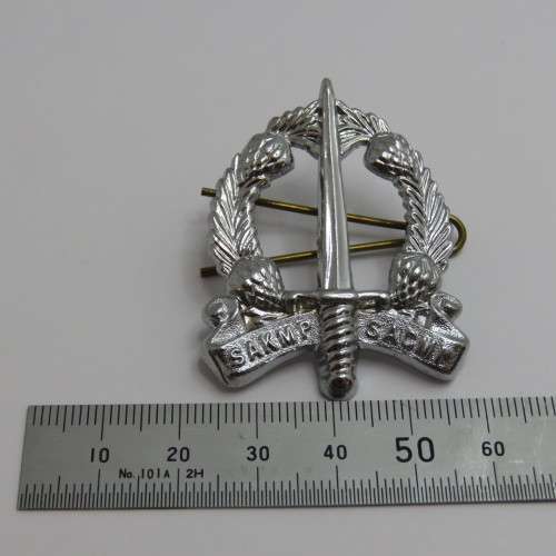 SA Corps of Military Police cap badge with lugs #5
