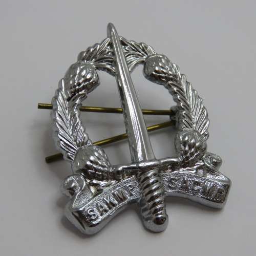SA Corps of Military Police cap badge with lugs #5