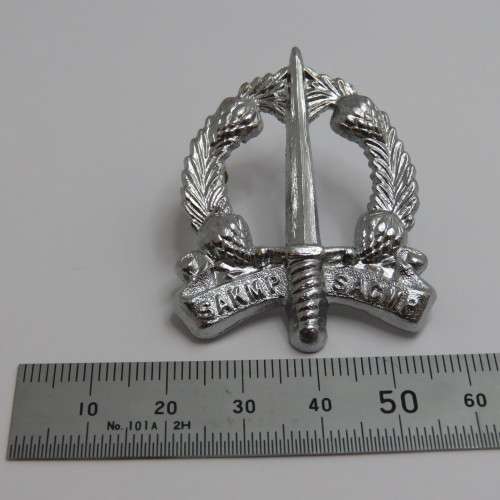 SA Corps of Military Police cap badge - Screw pins #7