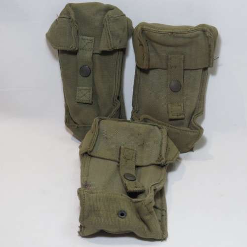 Lot of 3 SADF R1 ammo pouches - Without straps