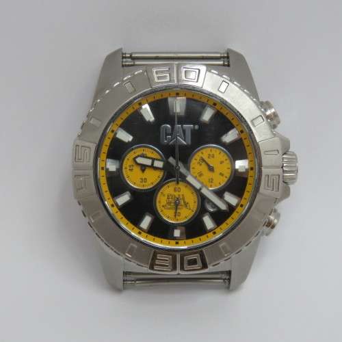 CATerpillar mens quartz chronograph watch - Working - No strap