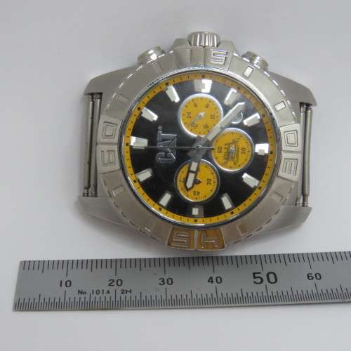 CATerpillar mens quartz chronograph watch - Working - No strap