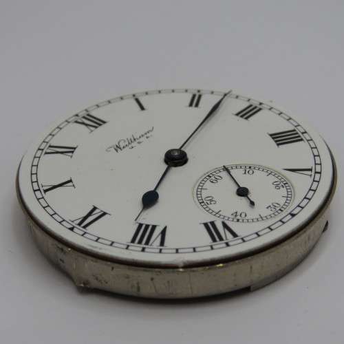 Antique Waltham pocketwatch movement - Runs and Stops