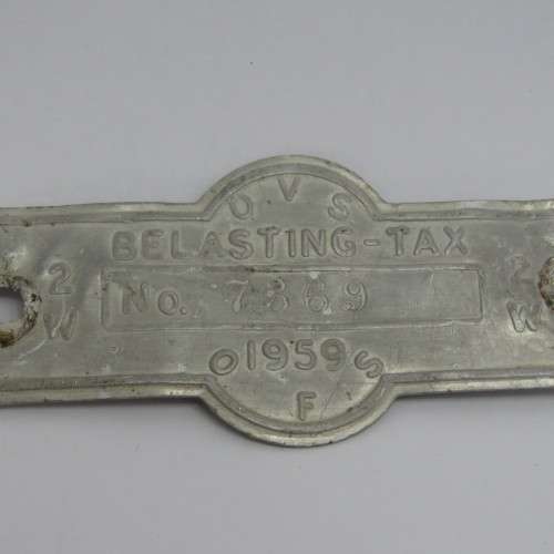 1959 Orange Free State 2W tax tag - #7369