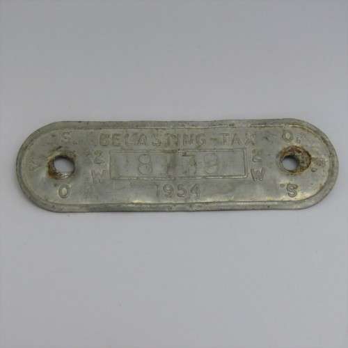 1954 Orange Free State 2W tax tag - #8139