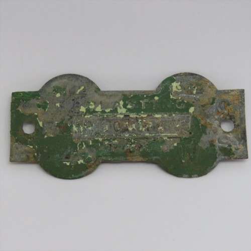 WW2 1942 Orange Free State 4W tax tag - Number unclear