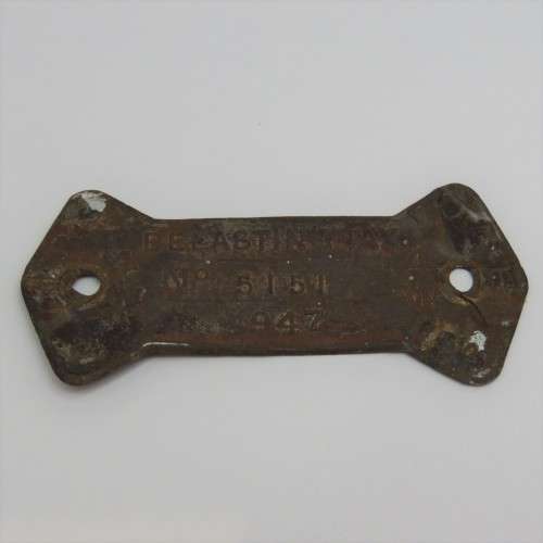 1947 Orange Free State 4W tax tag - #5151