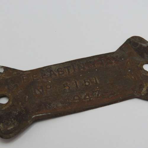 1947 Orange Free State 4W tax tag - #5151