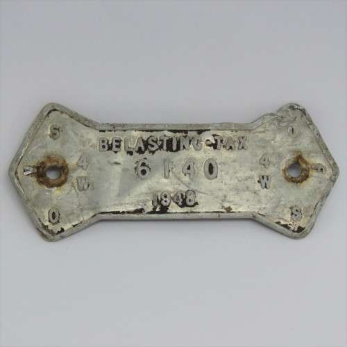 1948 Orange Free State 4W tax tag - #6140
