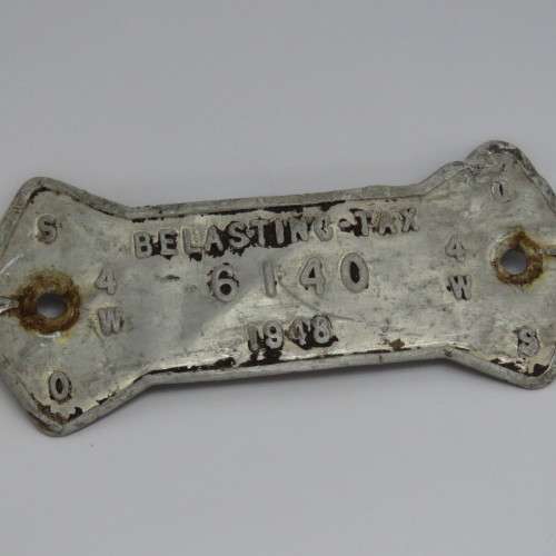 1948 Orange Free State 4W tax tag - #6140