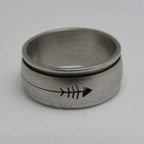 Stainless steel mens ring weight 6,9 g - Size U