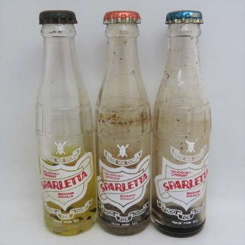 Lot of 3 vintage Sparletta miniature bottles